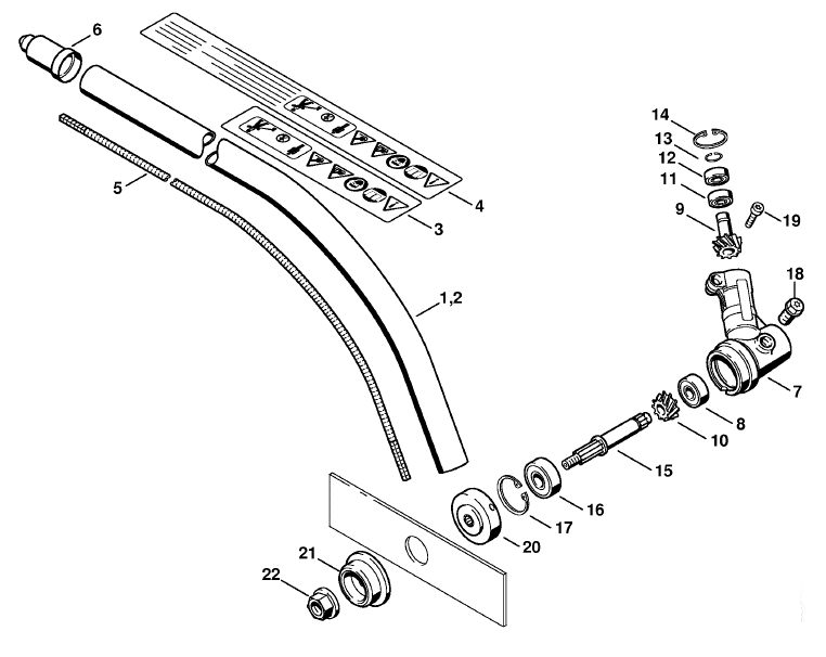 FC 100 - Drive tube assembly
