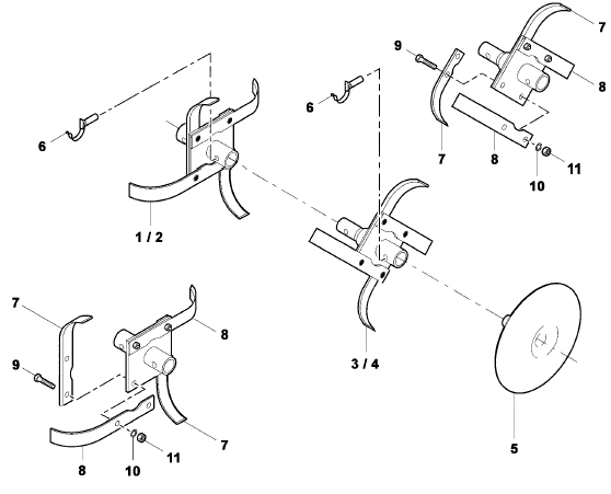 hoe assembly