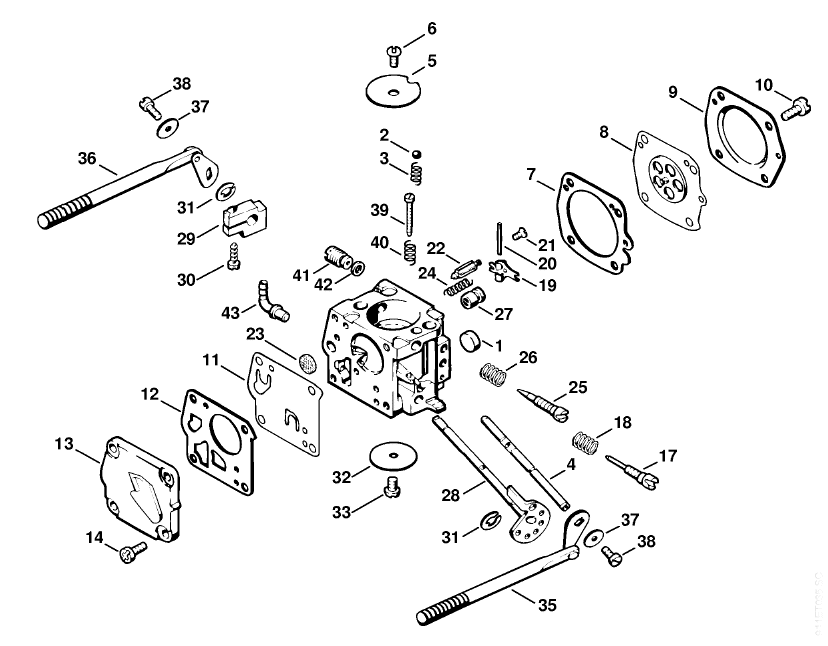 Carburetor HS-271B - 3 40 725 601