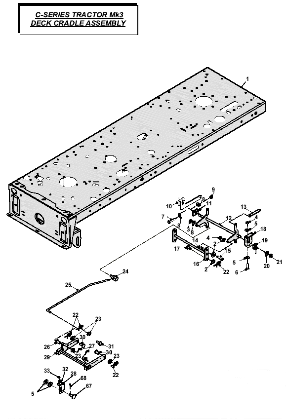 MK3 Deck Cradle Assembly