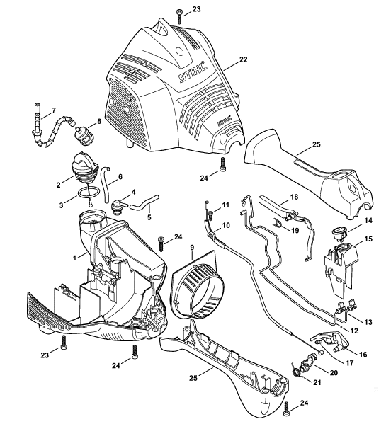 Engine housing (Loop handle)