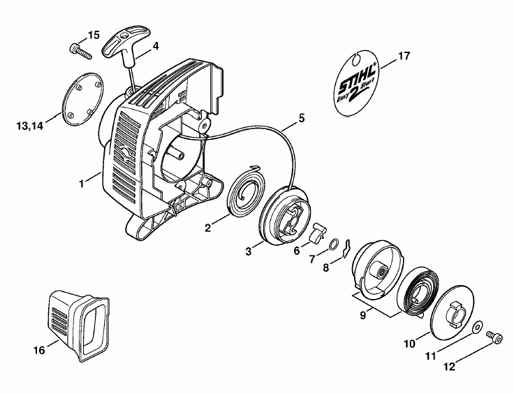 Rewind starter ErgoStart - Easy2Start