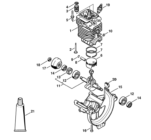 Cylinder, Engine pan