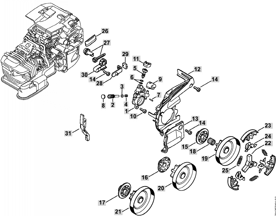 Oil Pump and Clutch Assy