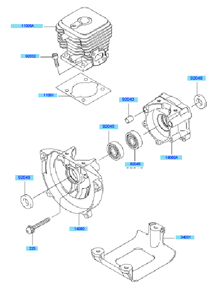 Cylinder - Crankcase