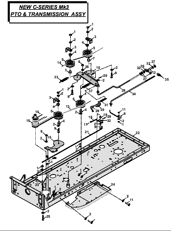 MK3 PTO & Transmission Assembly