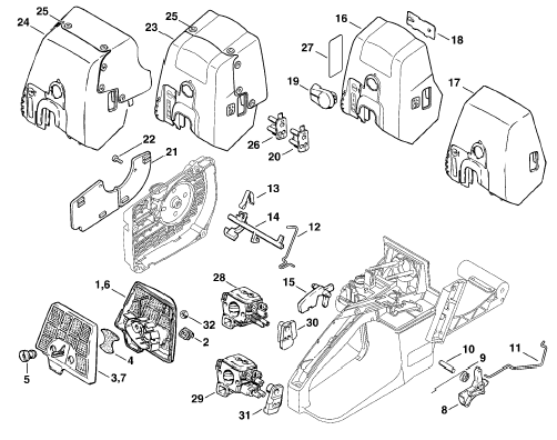 Air filter - Throttle control