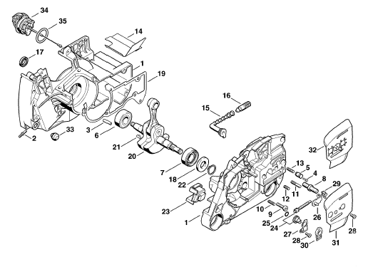 Crankcase - Crankshaft