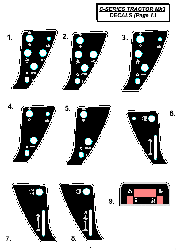MK3 Decals List 1