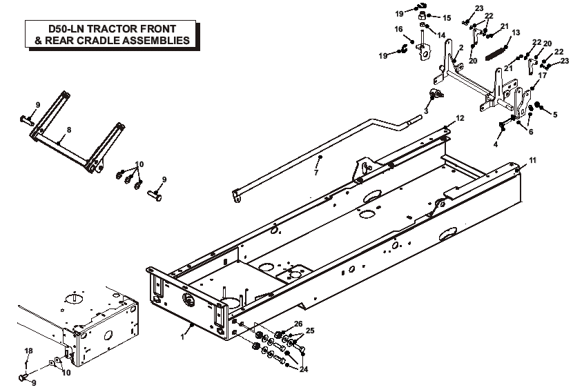 Front & Rear Cradle Assemblies