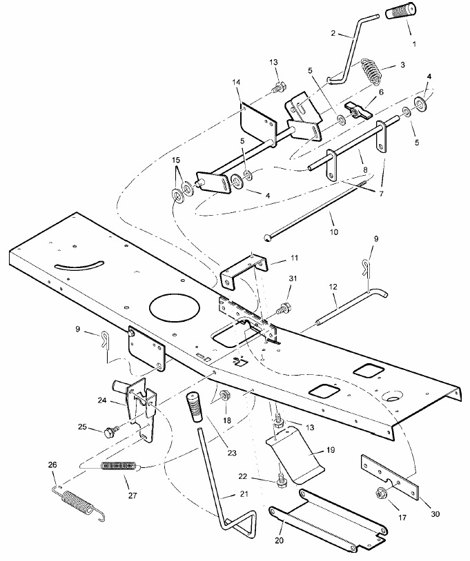 Mower Housing Suspension