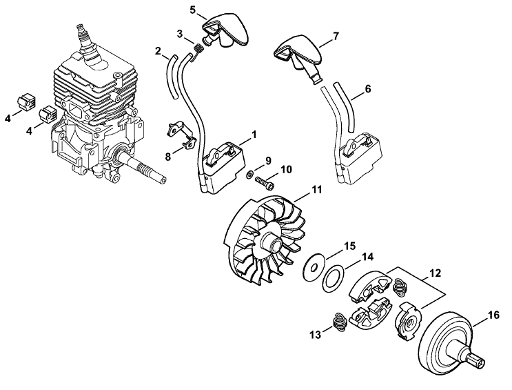 Ignition system, Clutch