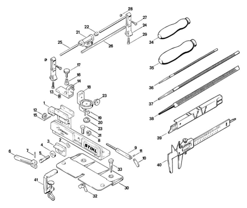 A-STIHL Filing tool FG 2