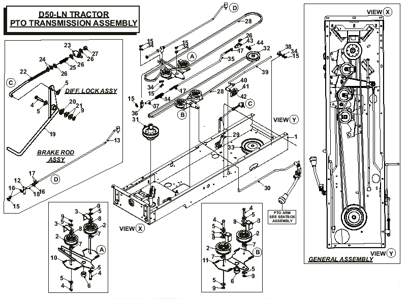 PTO Transmission Assembly