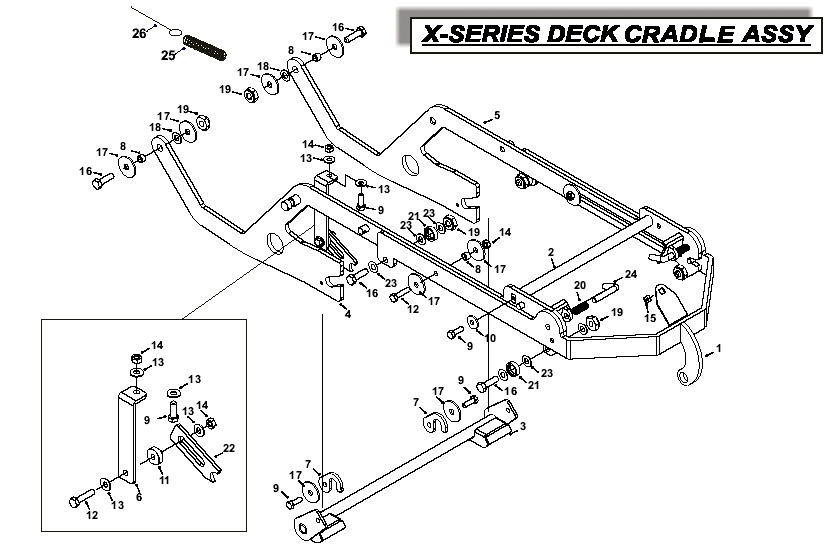 Deck Cradle Assembly