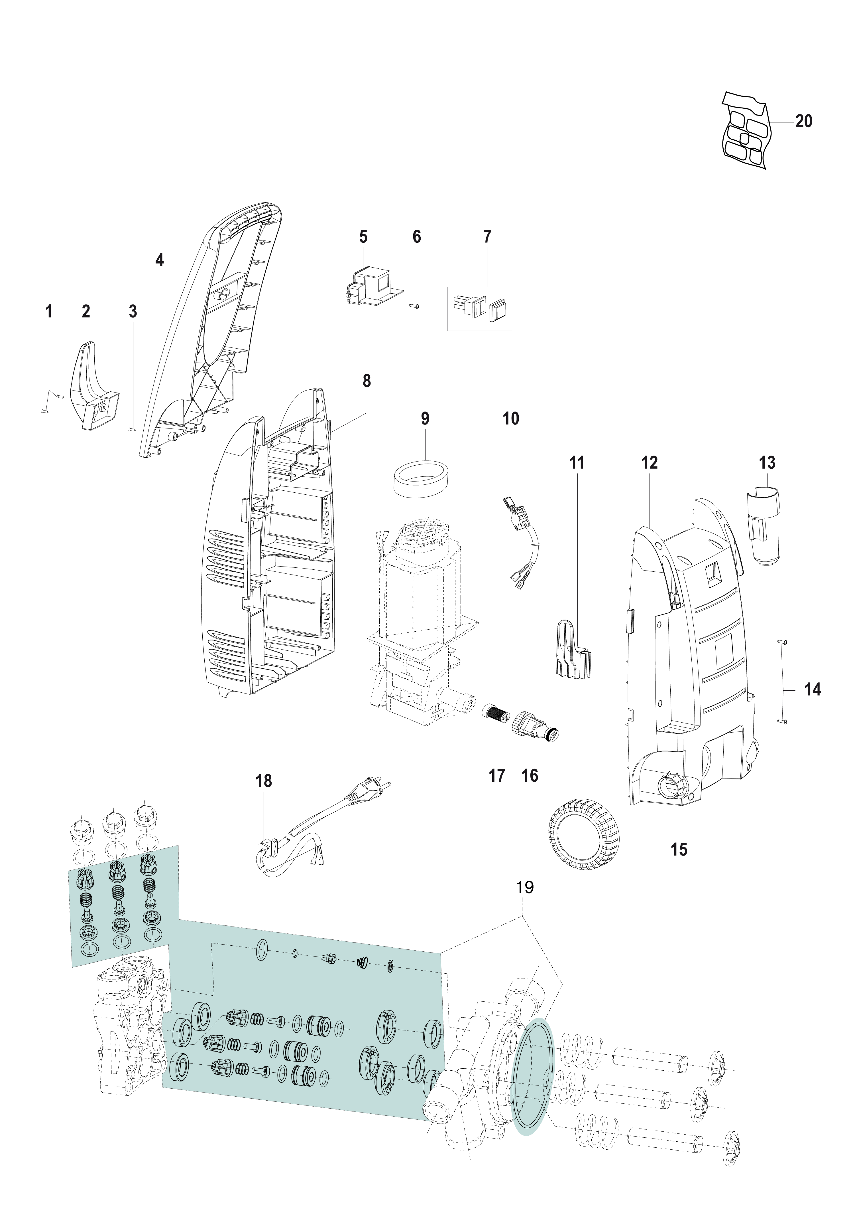 Complete illustrated parts list
