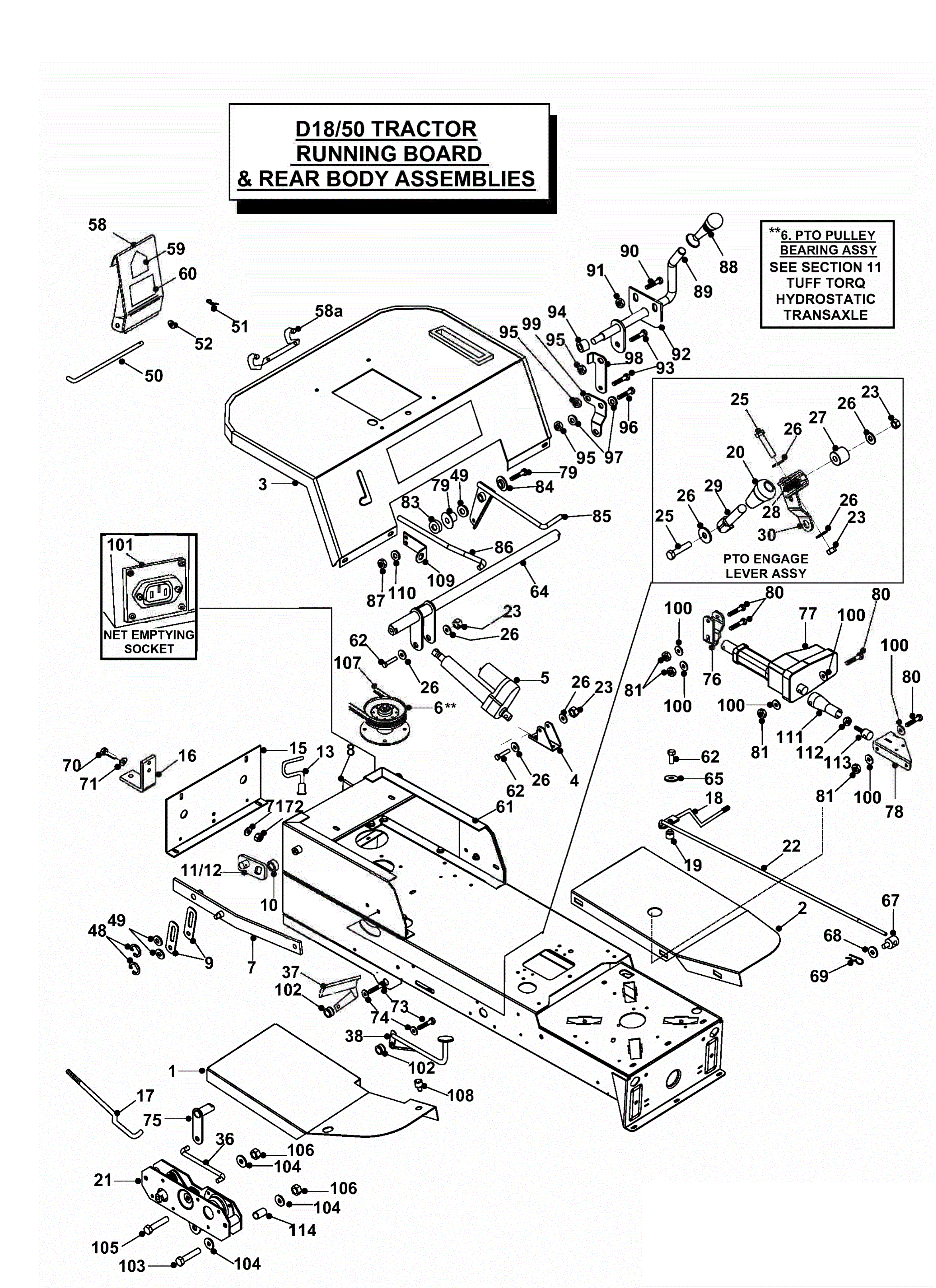 RUNNING BOARD & REAR BODY ASSEMBLIES