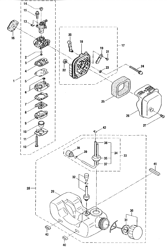Carburetor- Fuel Tank