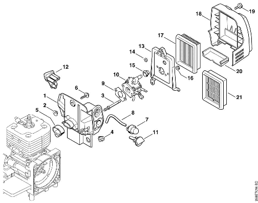 E-Carburetor housing