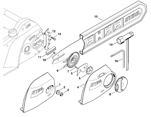 Chain sprocket cover - Tools