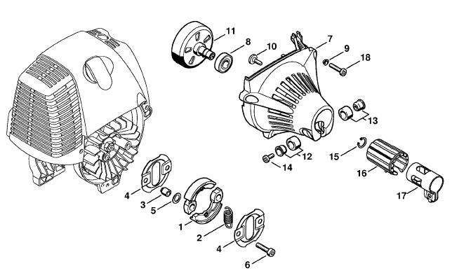 Clutch, Fan housing