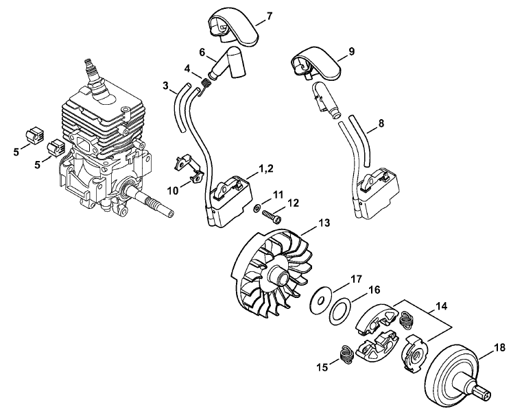 Ignition system, Clutch