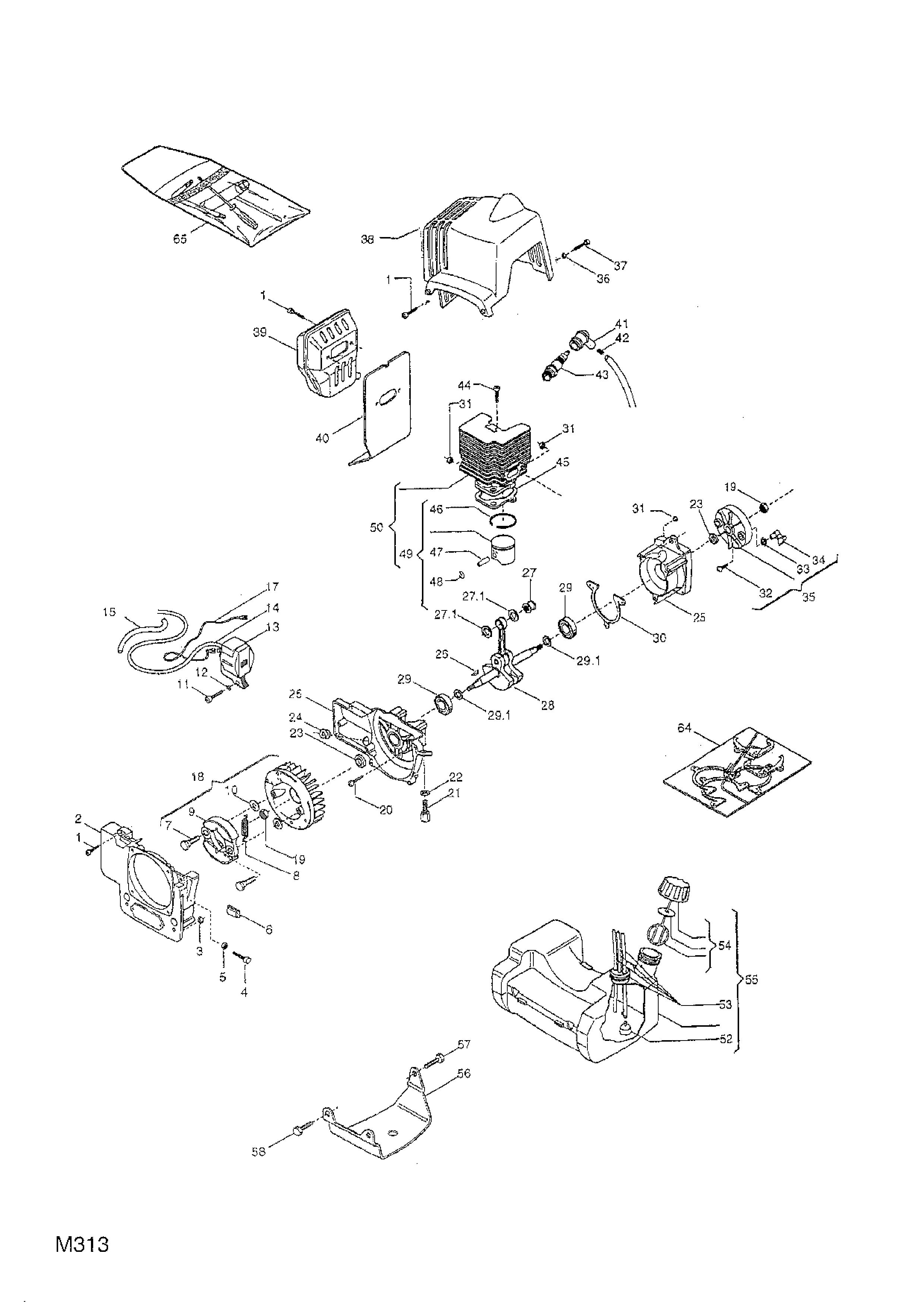 Brush Cutter Engine