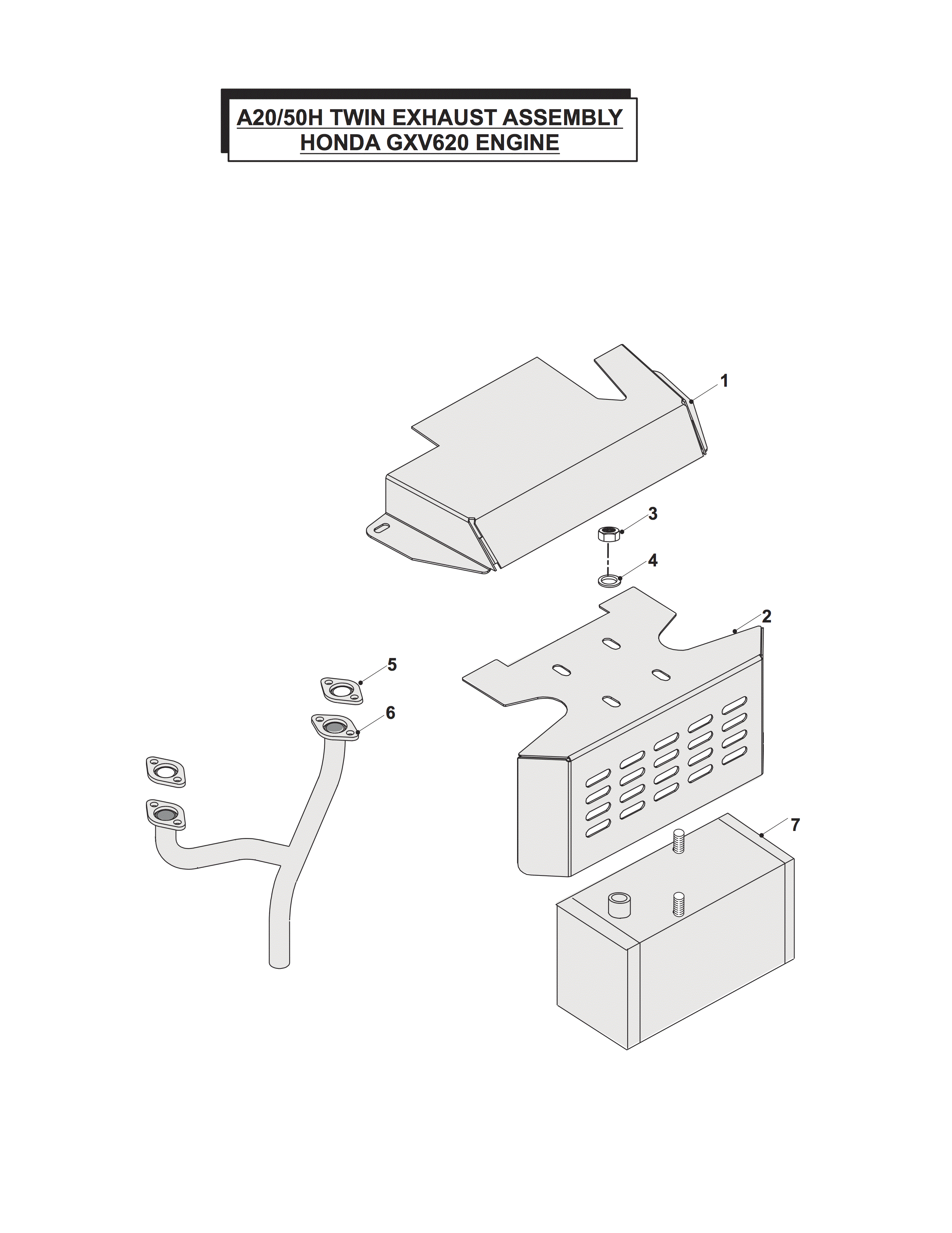 TWIN EXHAUST(HONDA ENGINE) ASSEMBLY