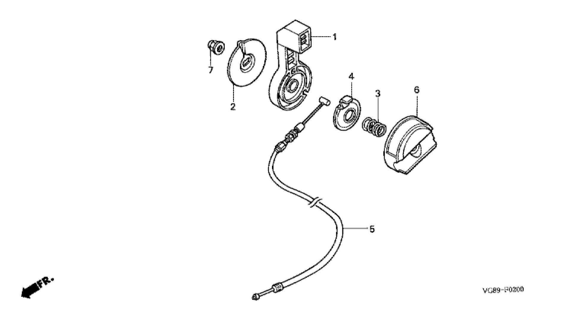 THROTTLE LEVER & CABLE 