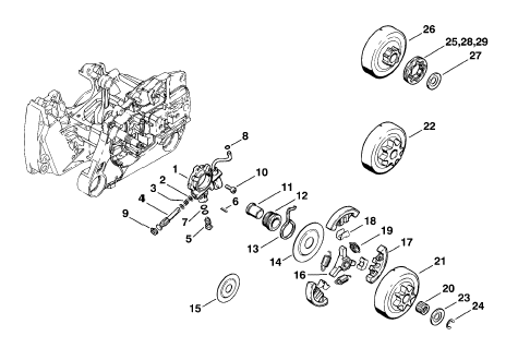 Oil pump - Clutch