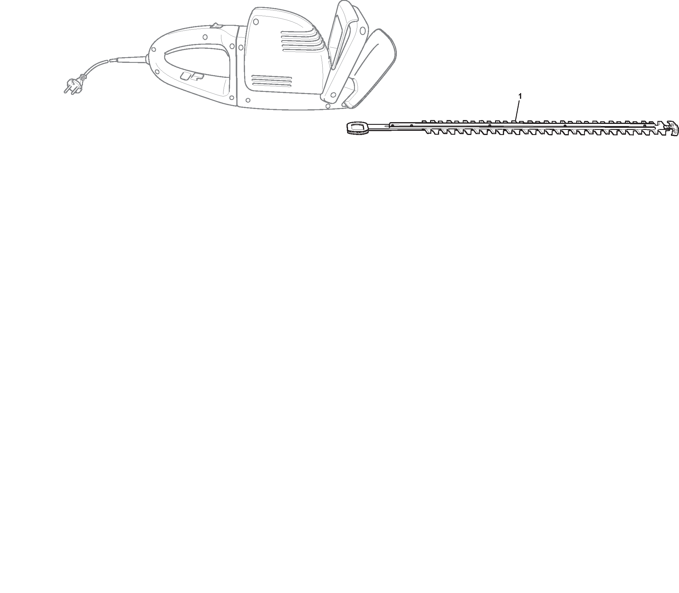 Electric hedge trimmer