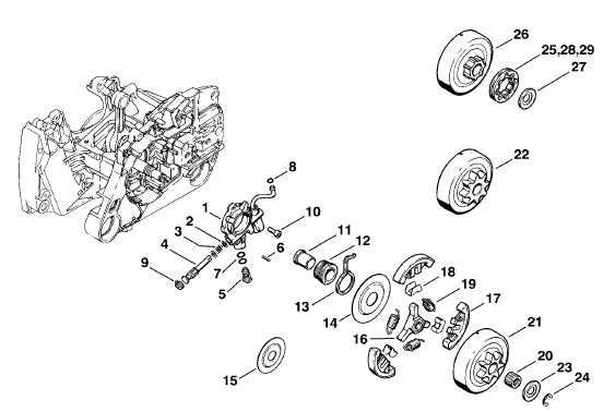 Oil pump - Clutch