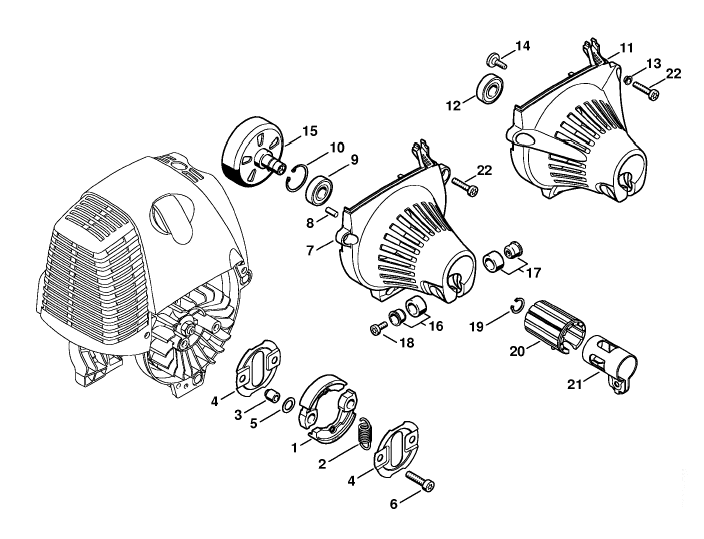Clutch, Fan housing