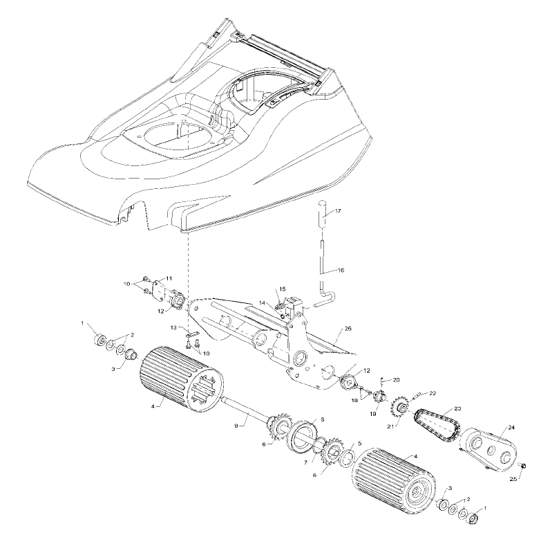 Rear Roller Assy