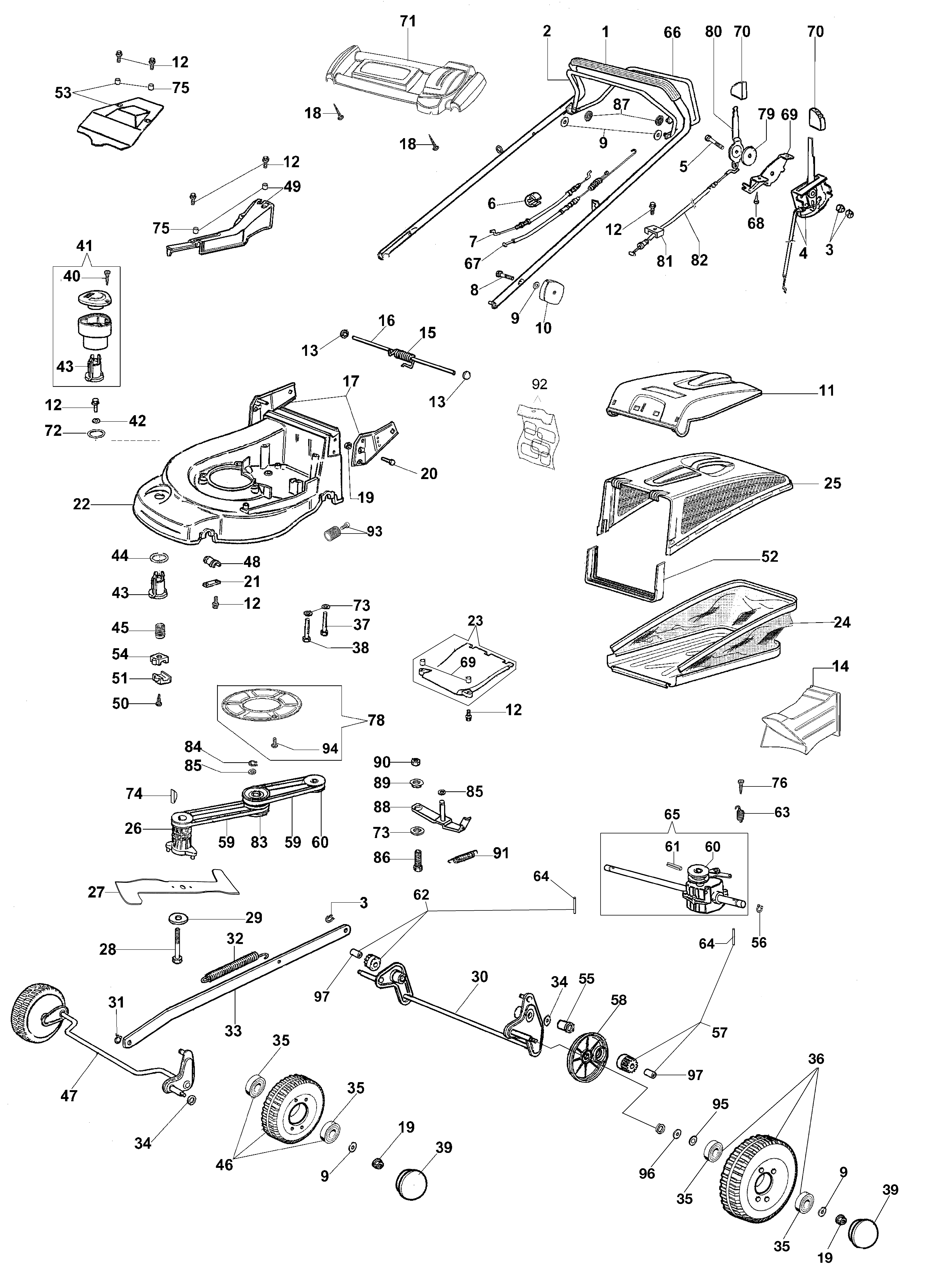 Illustrated parts list