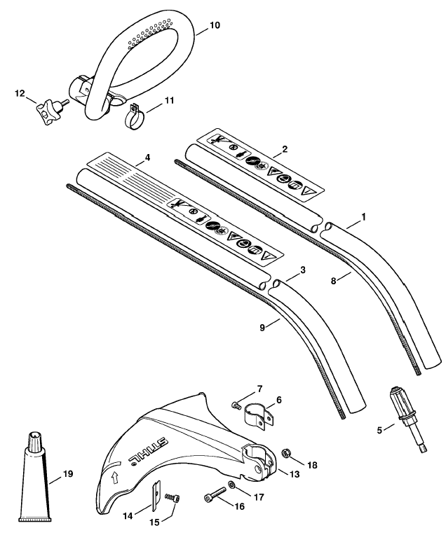 Drive tube assembly, Loop handle