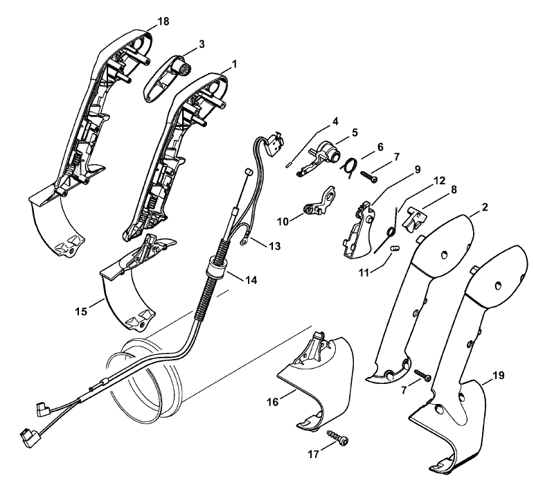 Control handle BR 430