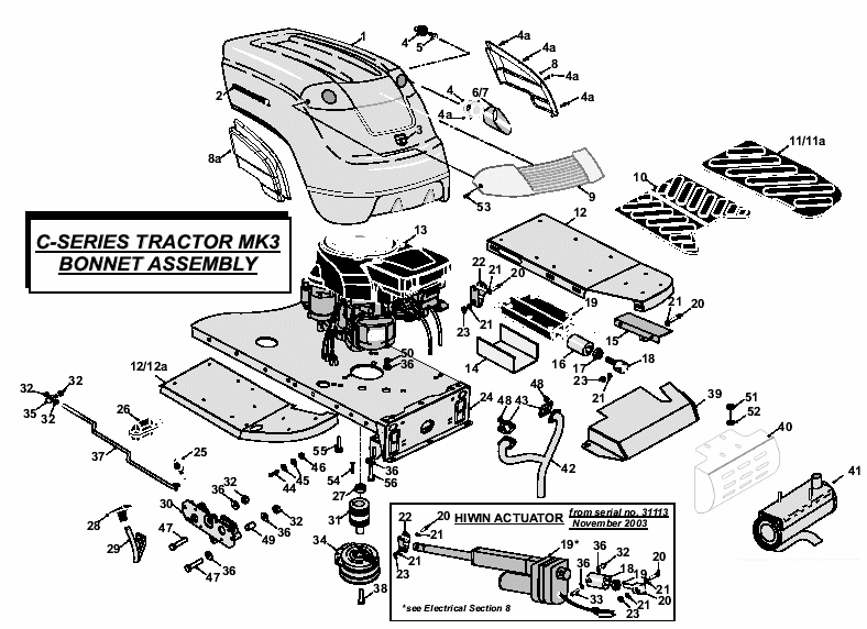 MK3 Bonnet Assembly