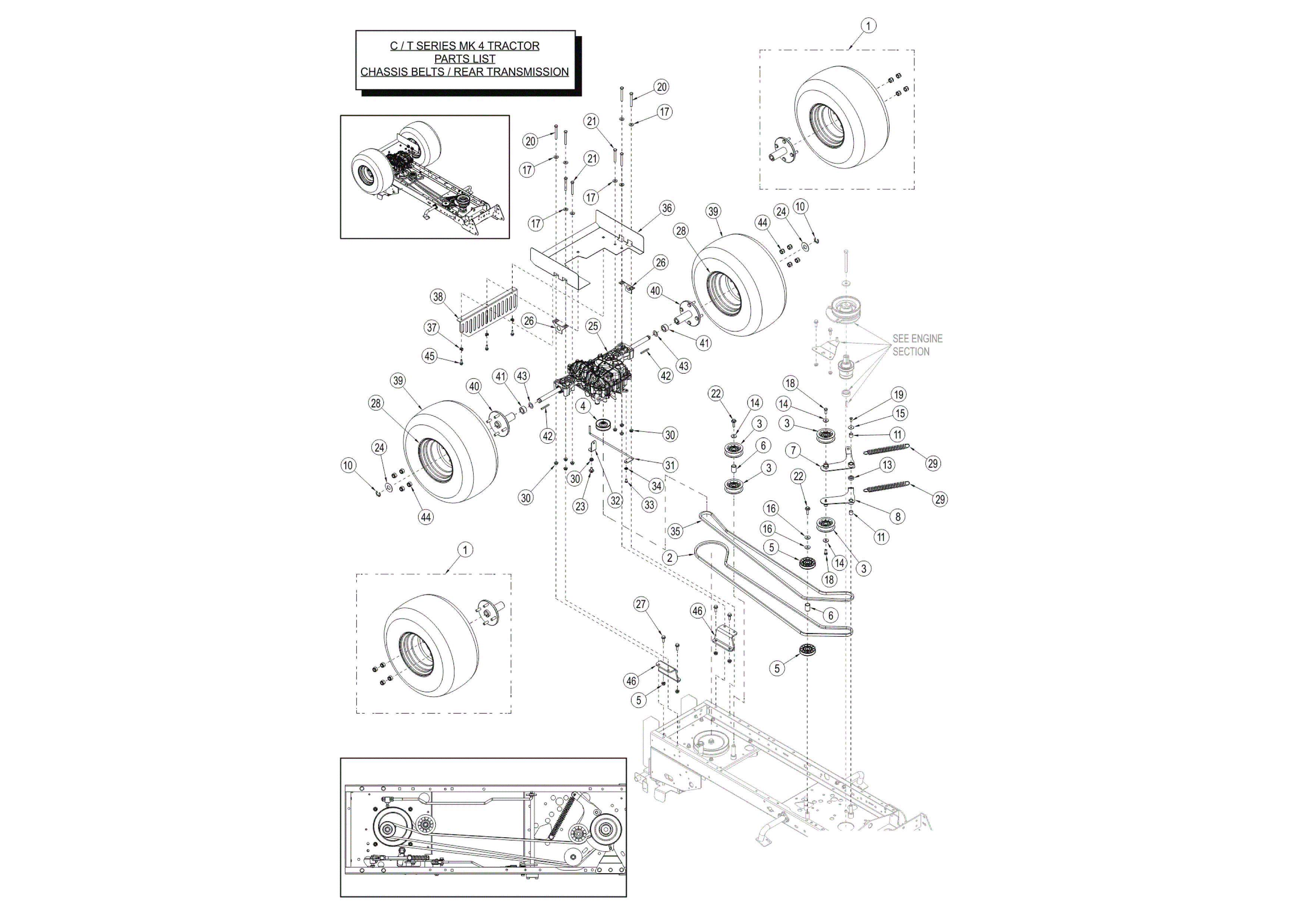 CHASSIS BELTS / REAR TRANSMISSION