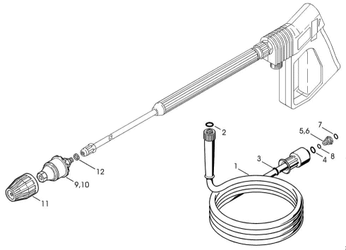 M-High-pressure hose