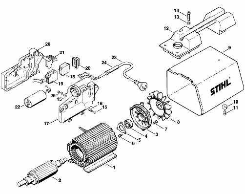 A-Electric motor RE 220 K