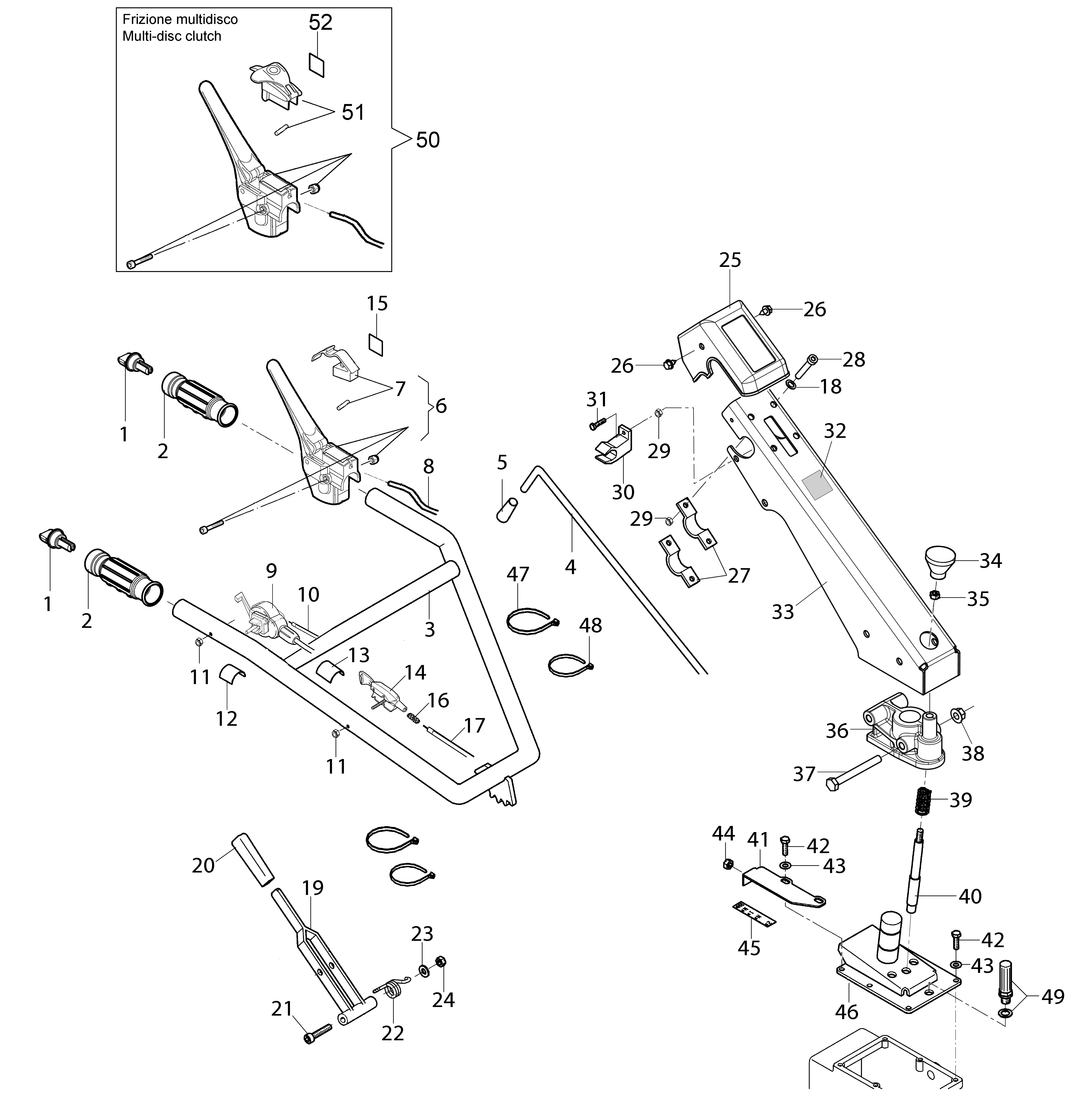 Handlebar and controls