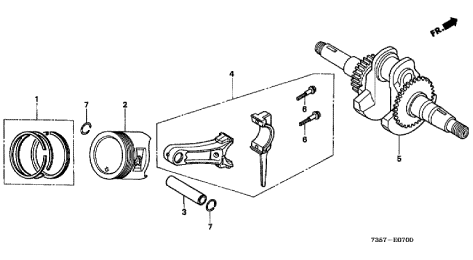 PISTON & CONNECTING ROD