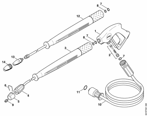 J-RE 160 K GB Spray gun