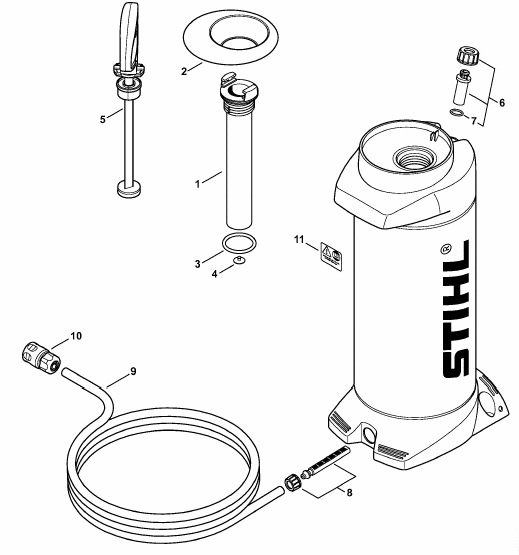 Pressurized water tank