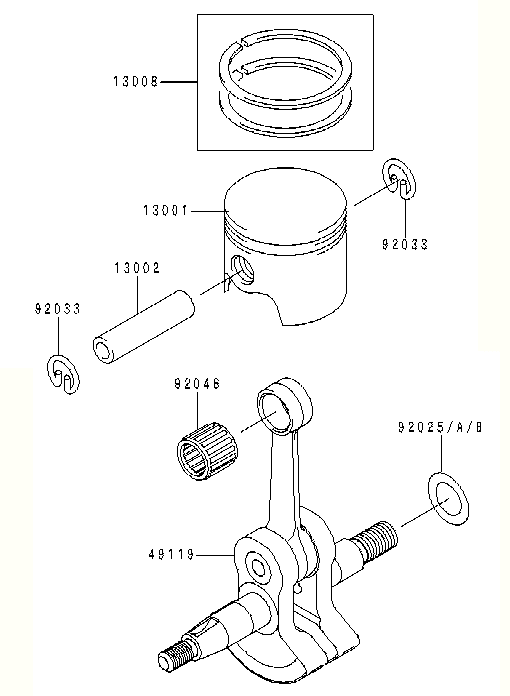 PISTON/CRANKSHAFT