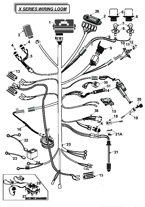 4WD Dial Height Wiring Loom