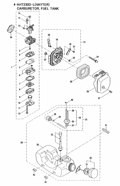 Carburetor - Fuel Tank