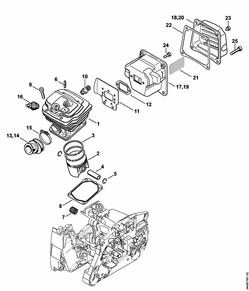 MS461-B CYLINDER