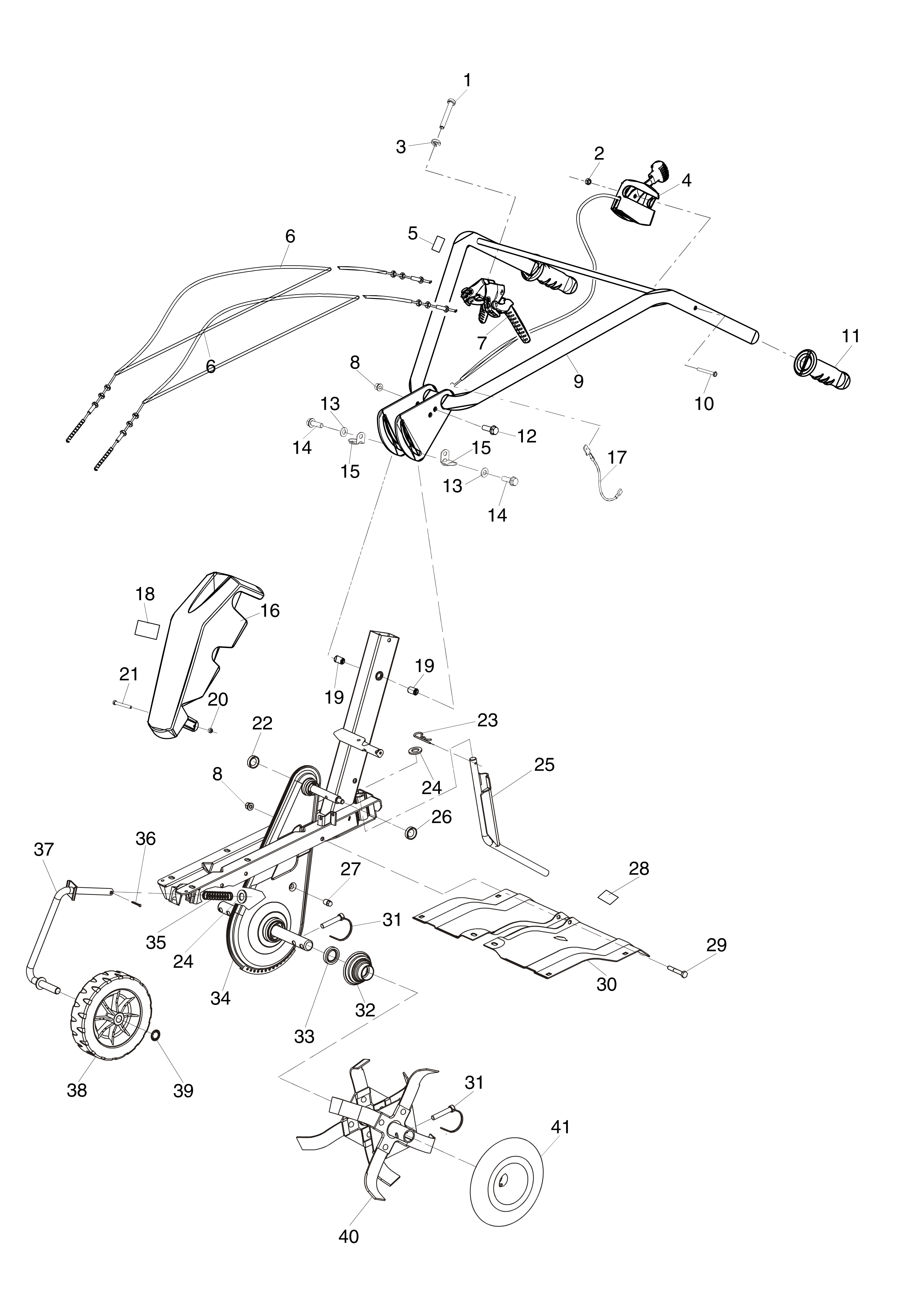 Illustrated parts list 1